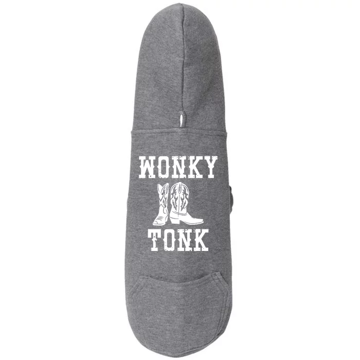 Wonky Tonk Cowboy Boots Doggie 3-End Fleece Hoodie