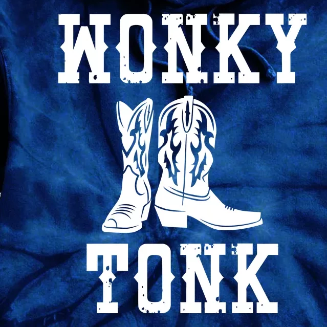 Wonky Tonk Cowboy Boots Tie Dye Hoodie