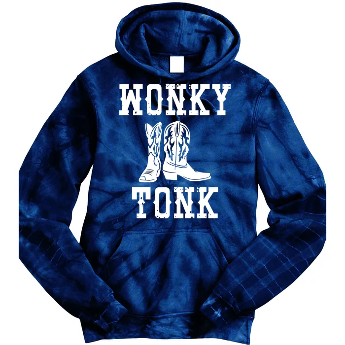 Wonky Tonk Cowboy Boots Tie Dye Hoodie