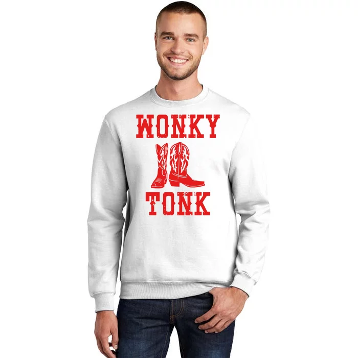 Wonky Tonk Cowboy Boots Sweatshirt