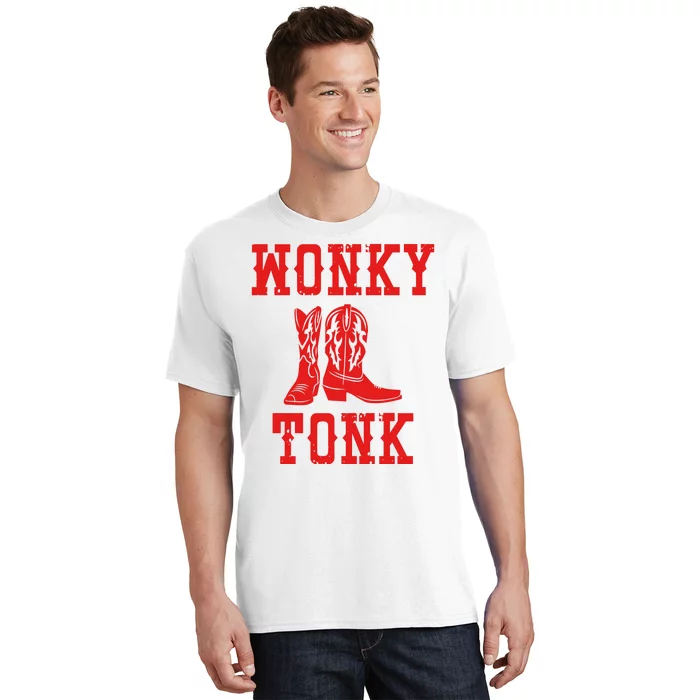 Wonky Tonk Cowboy Boots T-Shirt