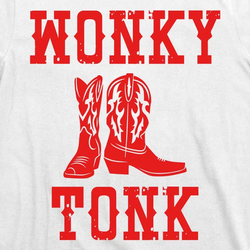 Wonky Tonk Cowboy Boots T-Shirt