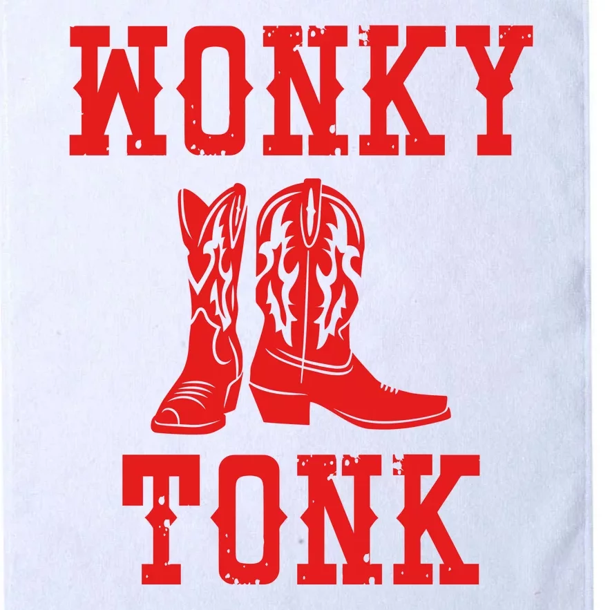 Wonky Tonk Cowboy Boots Platinum Collection Golf Towel