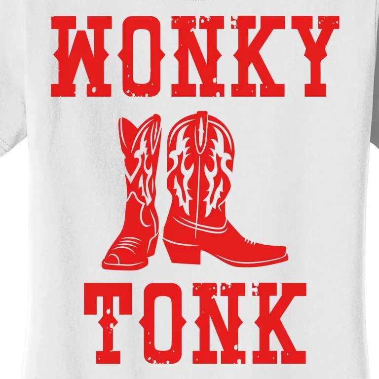 Wonky Tonk Cowboy Boots Women's T-Shirt