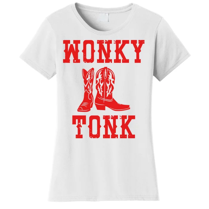 Wonky Tonk Cowboy Boots Women's T-Shirt