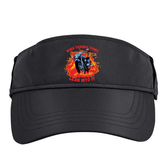 When Trouble Comes Lean Into It Adult Drive Performance Visor