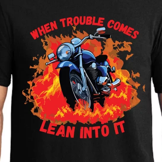 When Trouble Comes Lean Into It Pajama Set