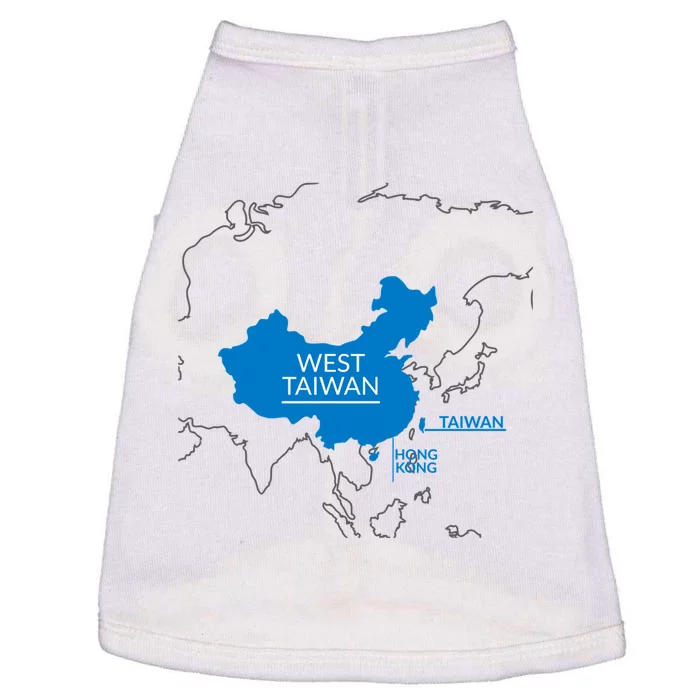 West Taiwan China Map Funny Cute Gift Doggie Tank