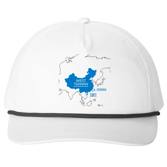 West Taiwan China Map Funny Cute Gift Snapback Five-Panel Rope Hat