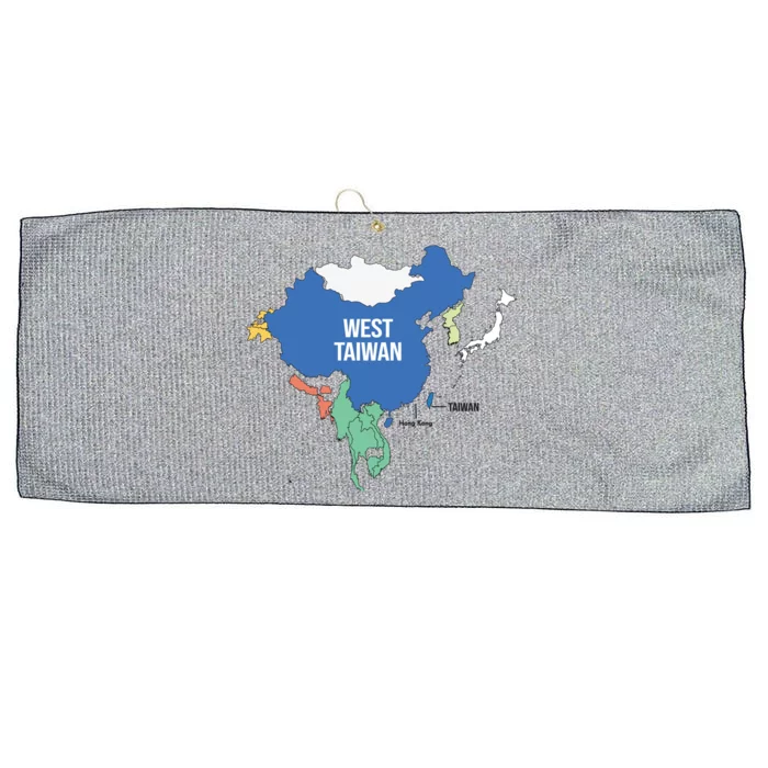 West Taiwan China Map Define China West Taiwan Funny China Funny Gift Large Microfiber Waffle Golf Towel