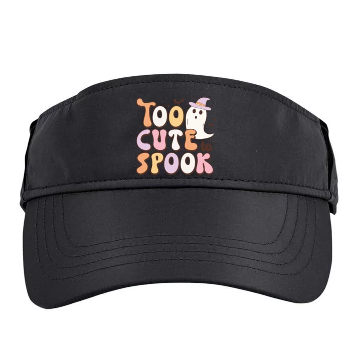 Women Too Cute To Spook Halloween Ghost Funny Kids Adult Drive Performance Visor