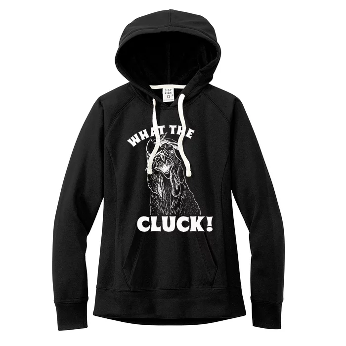 What the Cluck! Funny Chicken Women's Fleece Hoodie