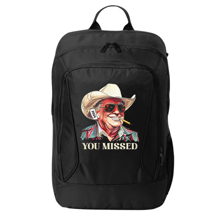 Western Trump Cowboy You Missed City Backpack