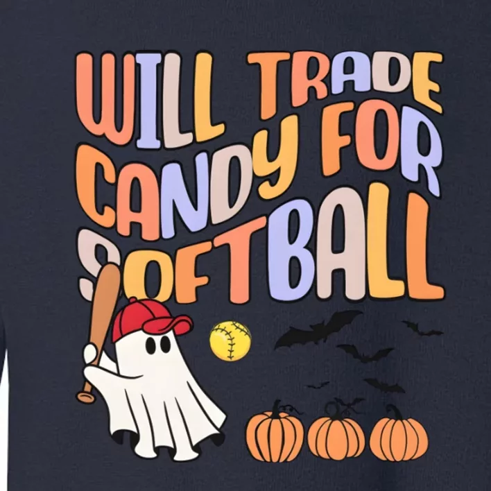 Will Trade Candy For Softball Toddler Sweatshirt