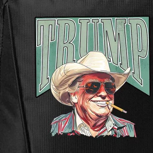 Western Trump Cowboy Make America Great Trump Daddy Maga City Backpack