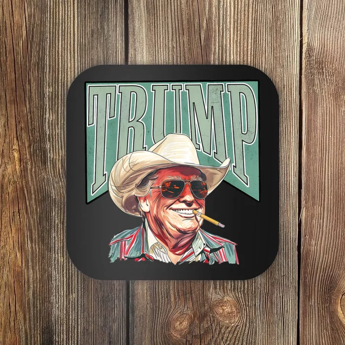 Western Trump Cowboy Make America Great Trump Daddy Maga Coaster