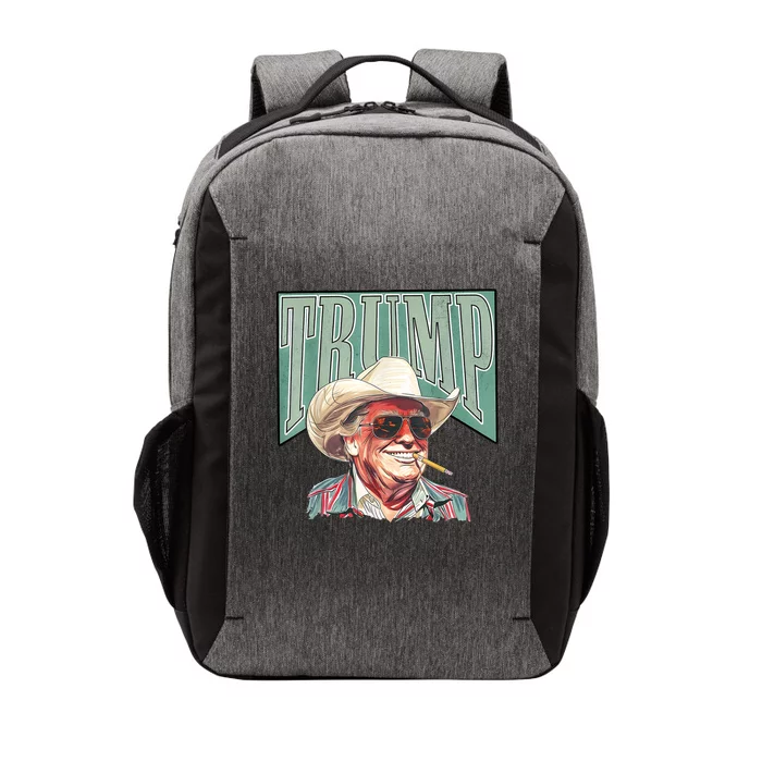 Western Trump Cowboy Make America Great Trump Daddy Maga Vector Backpack