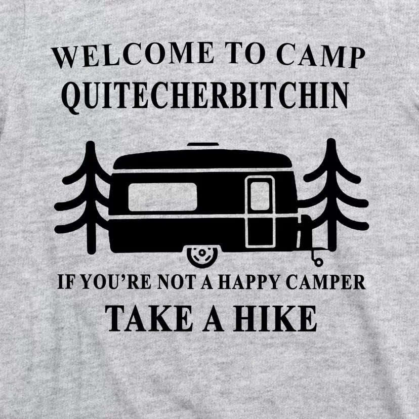 Welcome To Camp Quitcherbitchin Funny Dish Towel - Tea Towel Camper Ki –  Lazy Gator Tees