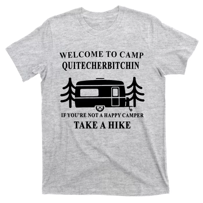 Welcome To Camp Quitcherbitchin Funny Dish Towel - Tea Towel Camper Ki –  Lazy Gator Tees