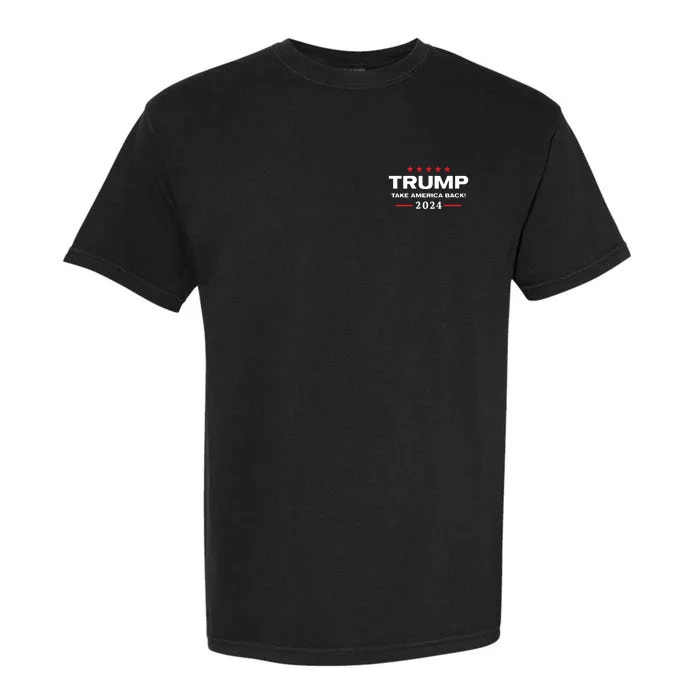 Western Trump Cowboy You Missed Trump 2024 Usa Flag Garment-Dyed Heavyweight T-Shirt