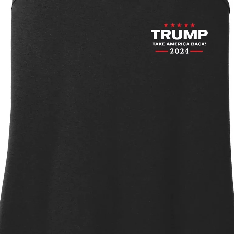 Western Trump Cowboy You Missed Trump 2024 Usa Flag Ladies Essential Tank