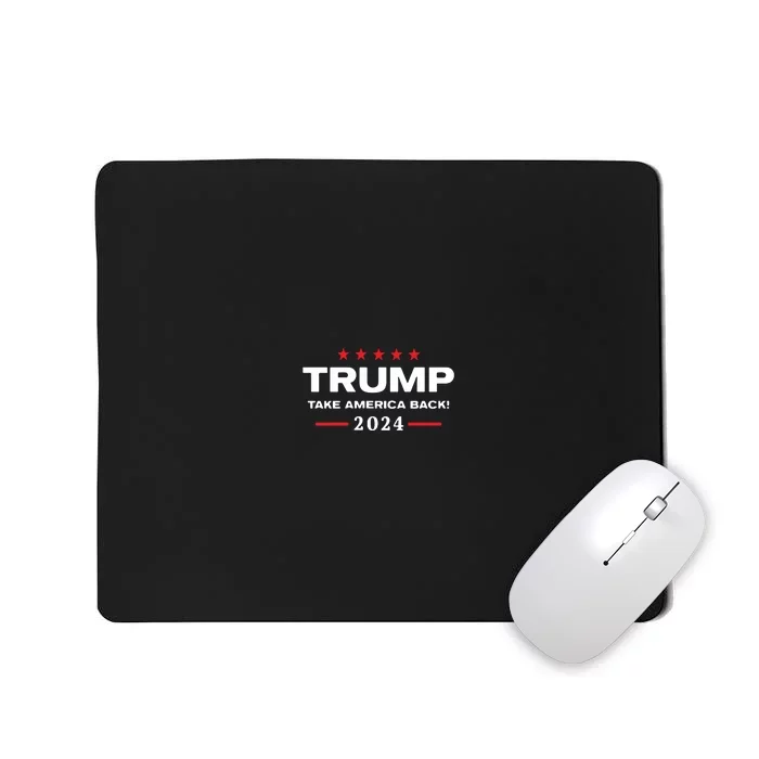 Western Trump Cowboy You Missed Trump 2024 Usa Flag Mousepad