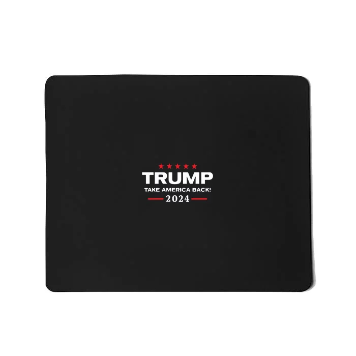 Western Trump Cowboy You Missed Trump 2024 Usa Flag Mousepad