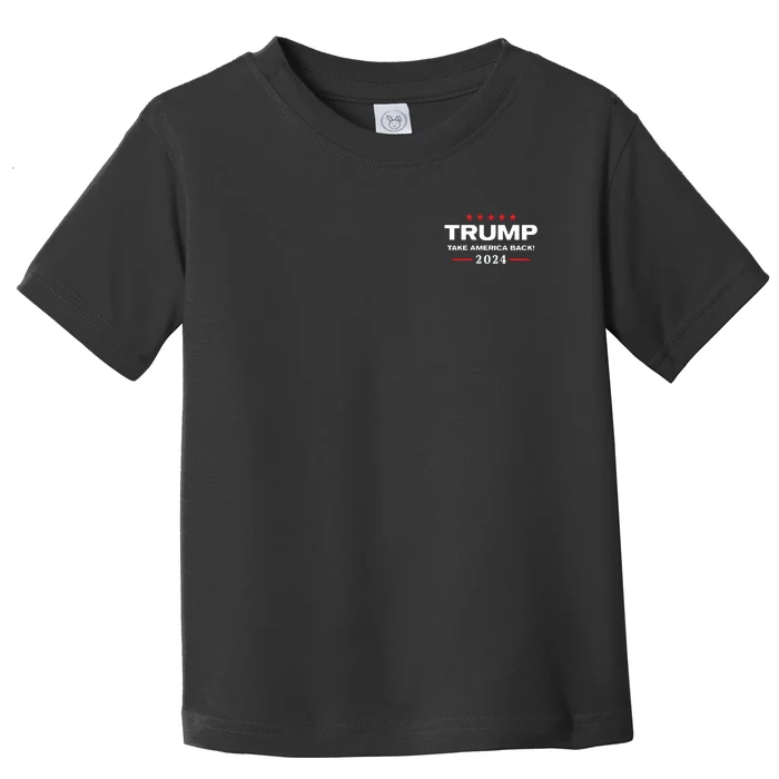 Western Trump Cowboy You Missed Trump 2024 Usa Flag Toddler T-Shirt