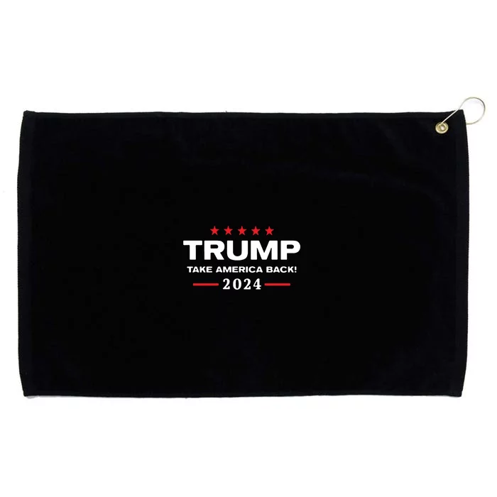 Western Trump Cowboy You Missed Trump 2024 Usa Flag Grommeted Golf Towel