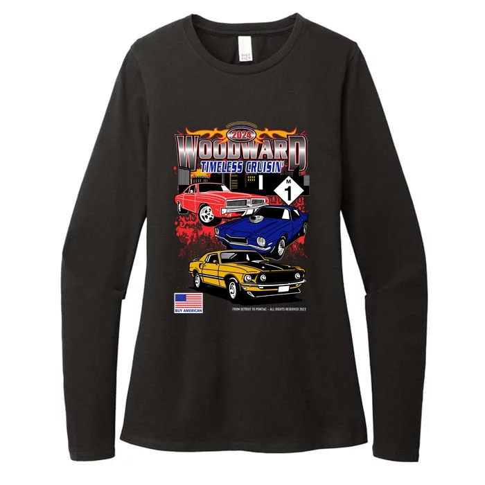 Woodward Timeless Cruisin 2024 Car Cruise Womens CVC Long Sleeve Shirt