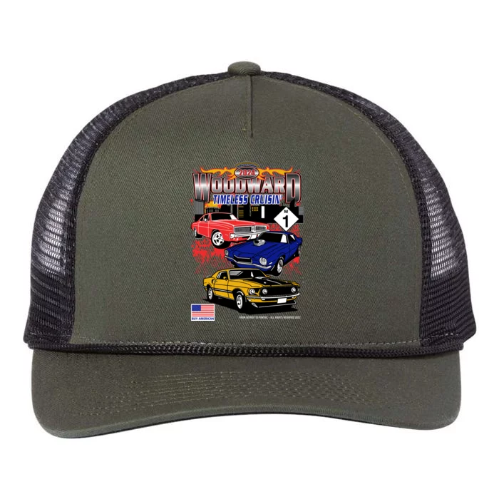 Woodward Timeless Cruisin 2024 Car Cruise Retro Rope Trucker Hat Cap