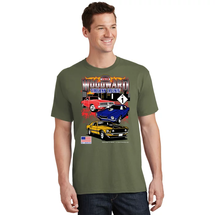 Woodward Timeless Cruisin 2024 Car Cruise T-Shirt