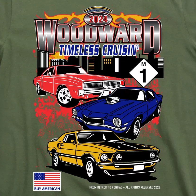 Woodward Timeless Cruisin 2024 Car Cruise T-Shirt