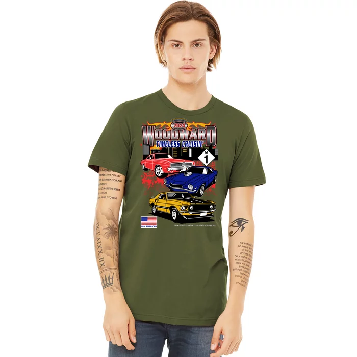 Woodward Timeless Cruisin 2024 Car Cruise Premium T-Shirt