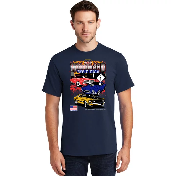 Woodward Timeless Cruisin 2024 Car Cruise Tall T-Shirt