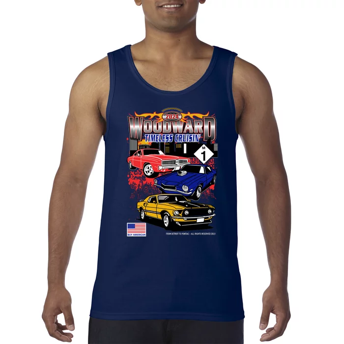 Woodward Timeless Cruisin 2024 Car Cruise Tank Top