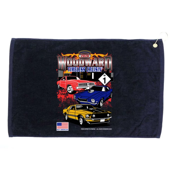 Woodward Timeless Cruisin 2024 Car Cruise Grommeted Golf Towel