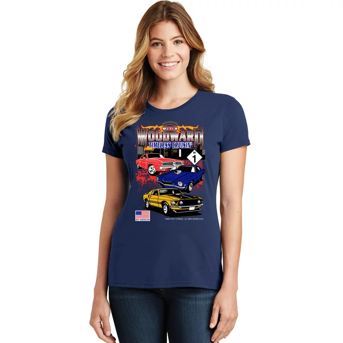 Woodward Timeless Cruisin 2024 Car Cruise Women's T-Shirt