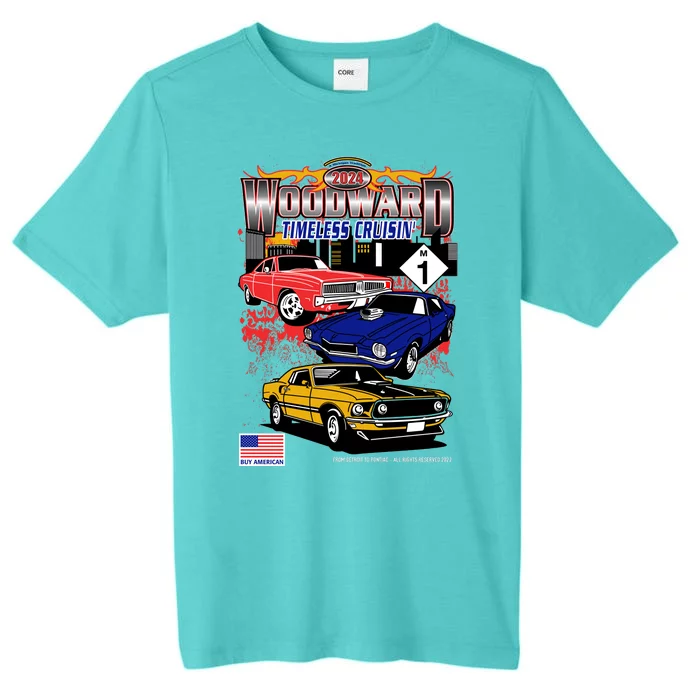 Woodward Timeless Cruisin 2024 Car Cruise ChromaSoft Performance T-Shirt