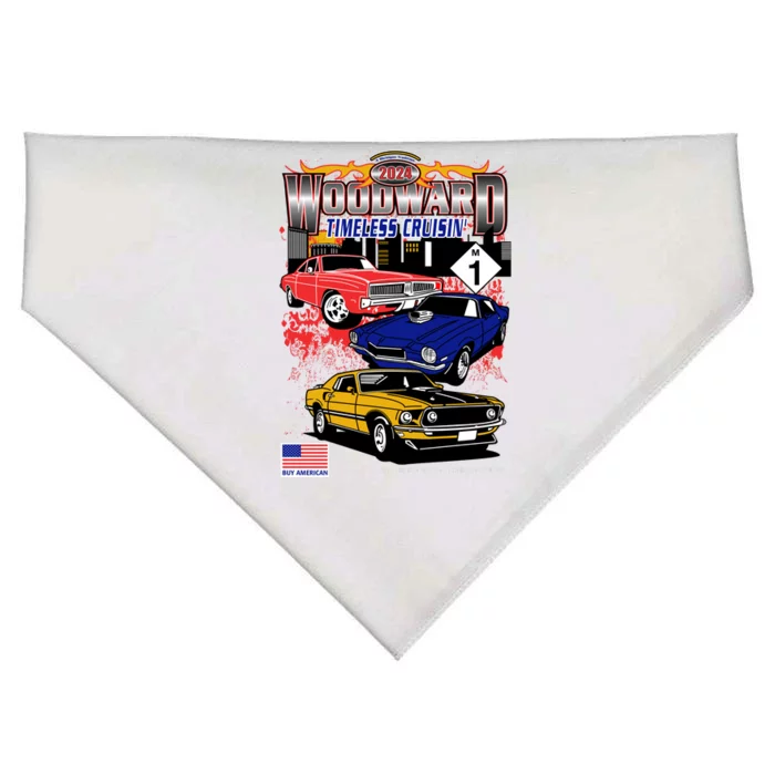 Woodward Timeless Cruisin 2024 Car Cruise USA-Made Doggie Bandana