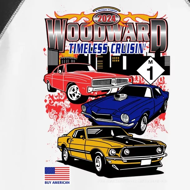 Woodward Timeless Cruisin 2024 Car Cruise Toddler Fine Jersey T-Shirt