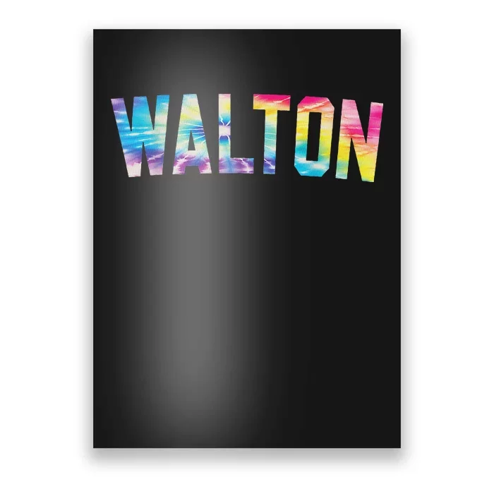 Walton Tie Dye Colorful Design Poster