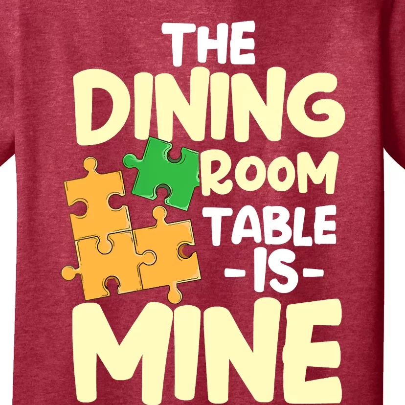 Womens The Dining Room Table Is Mine For Jigsaw Puzzle Players T-Shirt