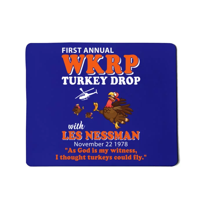 WKRP Thanksgiving Day Turkey Drop Mousepad