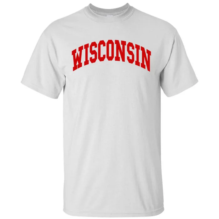 Wisconsin Throwback Design Tall T-Shirt