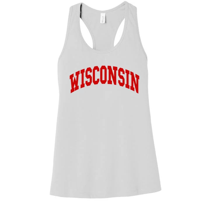 Wisconsin Throwback Design Women's Racerback Tank