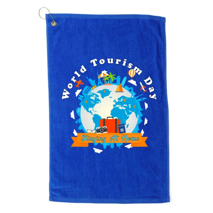 World Tourism Day Staying At Home Gift Platinum Collection Golf Towel