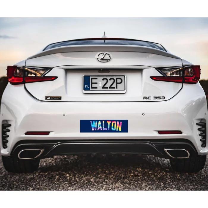 Walton Tie Dye Bumper Sticker