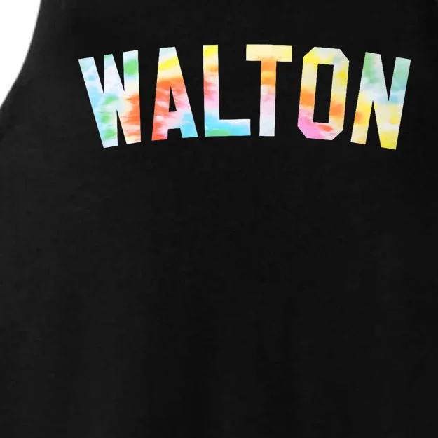 Walton Tie Dye Tees Honored Walton 2024 Tie Dye Warmups Ladies Tri-Blend Wicking Tank