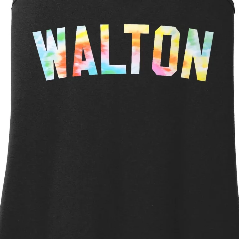 Walton Tie Dye Tees Honored Walton 2024 Tie Dye Warmups Ladies Essential Tank